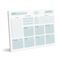 Undated Weekly Planner – 52-Page Tear-Off, 8.5 x 11 Inches for Organized Planning